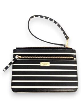 Kate Spade Shore Street Sailing Striped Tinie Wristlet EUC
